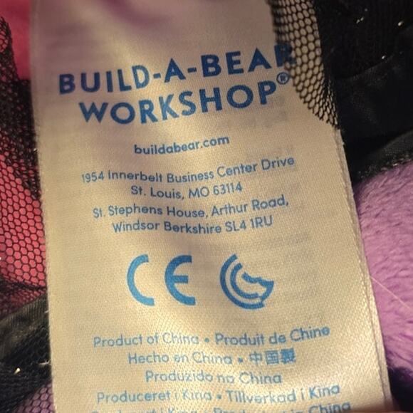 Honey GirlsTeegan Build-a-Bear - Purple Tiger Cat Rock Star HG Plush 20" EUC - Picture 4 of 8